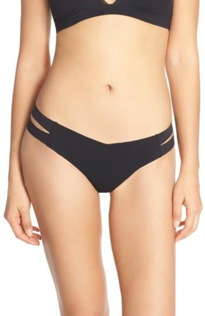 Shop Commando Strappy Sides Thong In Black