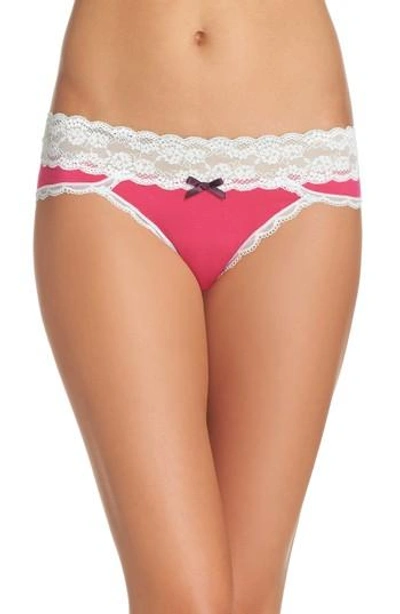 Shop Honeydew Intimates Lace Waistband Hipster Panties In Ritz