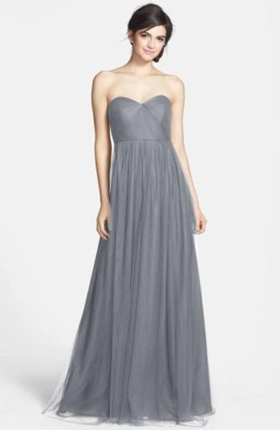 Shop Jenny Yoo Annabelle Convertible Tulle Column Dress In Hydrangea
