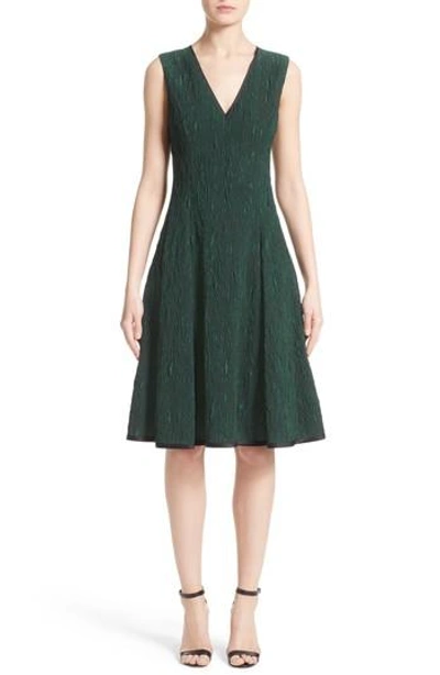 Shop Jason Wu Jacquard Cocktail Dress In Malachite