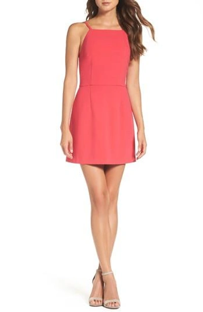 Shop French Connection Whisper Light Sheath Dress In Watermelon