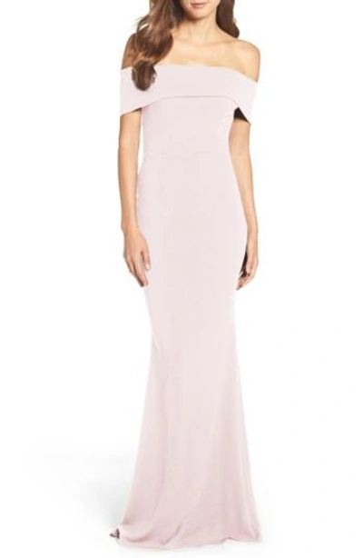 Shop Katie May Legacy Crepe Body-con Gown In Ballet