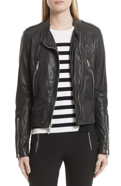 Shop Rag & Bone Lyon Leather Jacket In Black