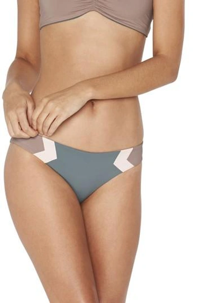 Shop L*space Baracuda Reversible Classic Hipster Bikini Bottoms In Slated Glass