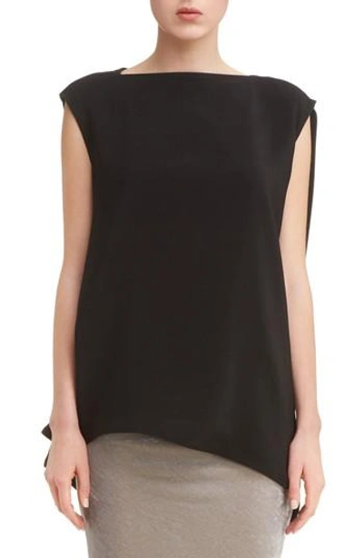 Shop Rick Owens Ascona Drape Top In Black