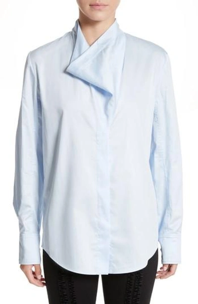 Shop Stella Mccartney Damiane Cotton Poplin Shirt In Pure White