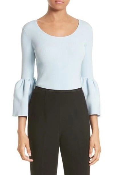 Shop Elizabeth And James Willow Bell Sleeve Top In Bluebell