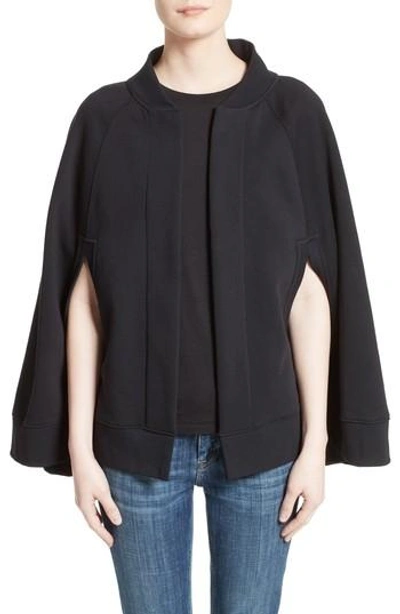 Shop Burberry Vizela Cape In Black