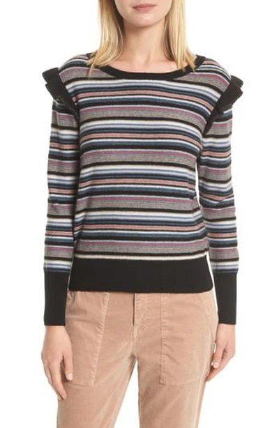 Shop Joie Cais C Stripe Wool & Cashmere Sweater In Multi Stripe