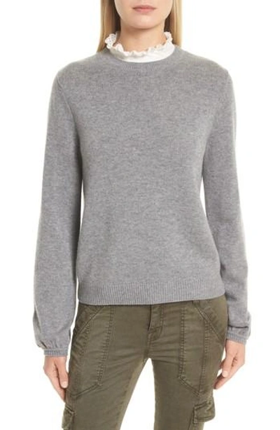 Shop Joie Affie Wool & Cashmere Sweater In Medium Heather Grey