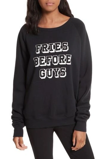 Shop Rebecca Minkoff Fries Before Guys Sweatshirt In Fries Graphic Black