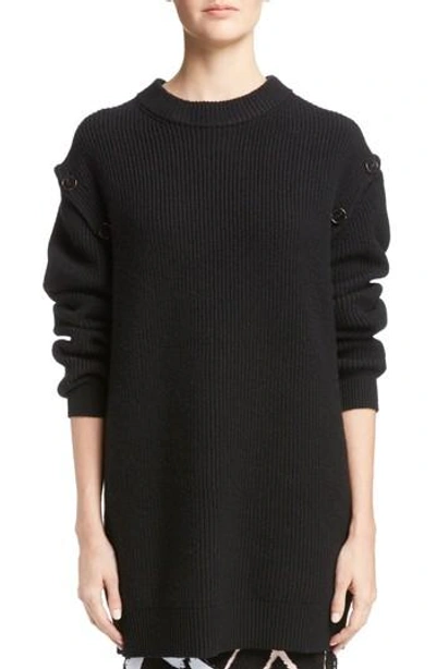 Shop Proenza Schouler Wool & Cashmere Blend Knit Tunic In Black