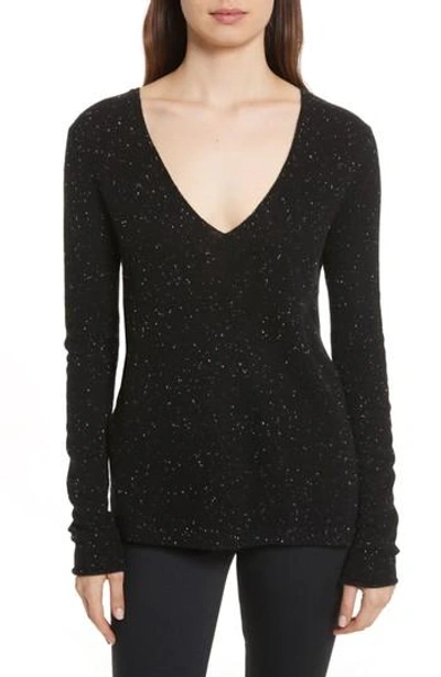 Shop Atm Anthony Thomas Melillo Donegal Cashmere Sweater In Black
