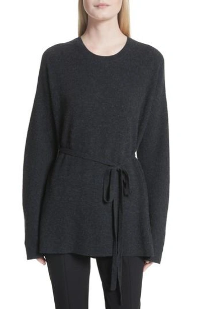 Shop Elizabeth And James Gisella Slouchy Sweater In Charcoal