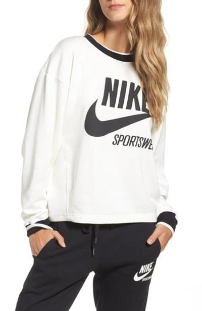Shop Nike Sportswear Archive Sweatshirt In Sail