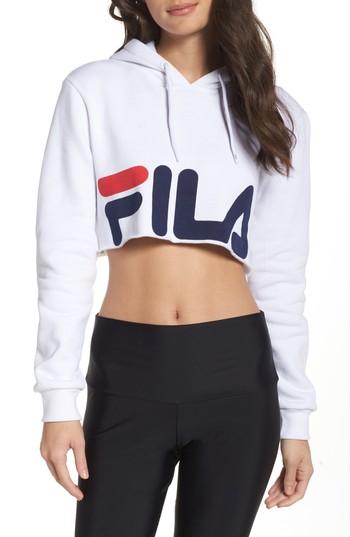 crop top hoodie fila
