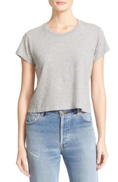 Shop Re/done 1950s Boxy Tee In Heather