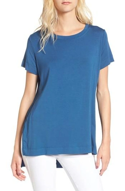 Shop Amour Vert Paola High/low Tee In Ensign Blue