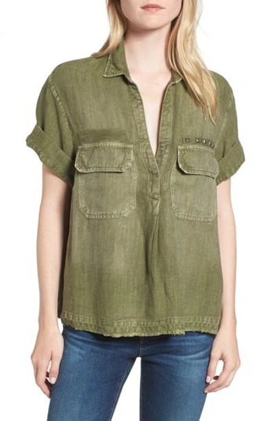 Shop Ag Anson Top In Sulfur/ Climbing Ivy