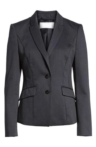 Shop Hugo Boss Jukani Check Wool Blend Suit Jacket In Grey