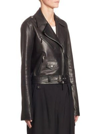 Shop The Row Perlin Leather Jacket In Black