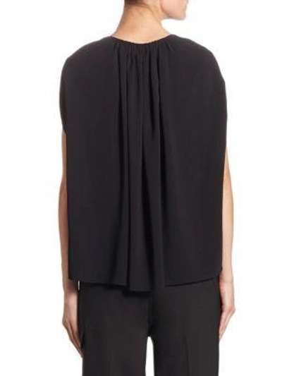 Shop The Row Ada Cap-sleeve Top In Black