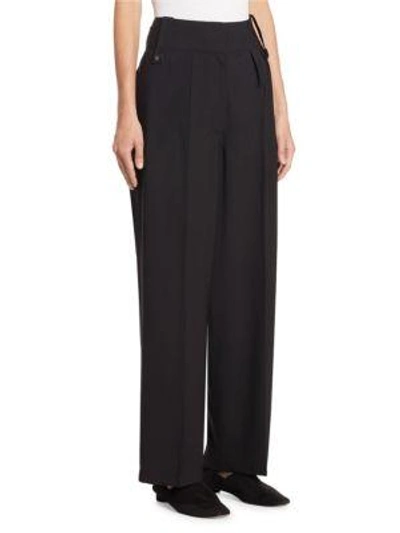 Shop The Row Kiefer Pleated Pants In Black