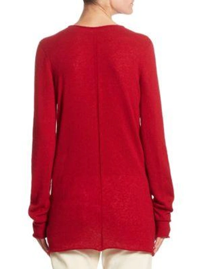 Shop The Row Nolita Roundneck Sweater In Red