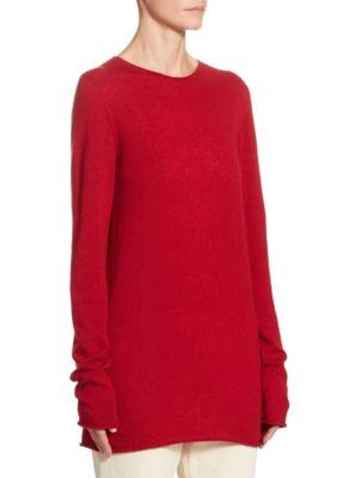 Shop The Row Nolita Roundneck Sweater In Red