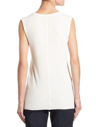 Shop The Row Vlair Knit Tank Top In Ivory