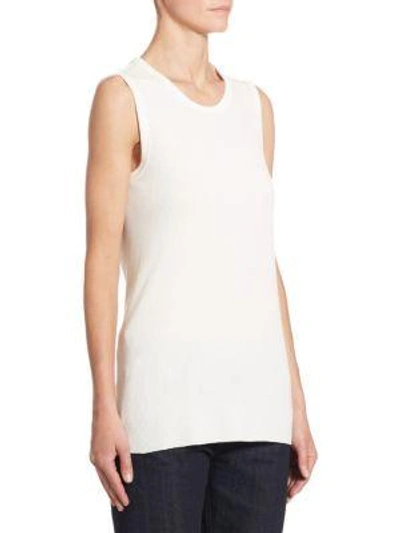 Shop The Row Vlair Knit Tank Top In Ivory
