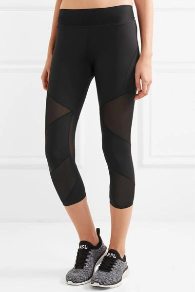 Shop Nike Power Fly Lux Mesh-paneled Dri-fit Stretch Leggings