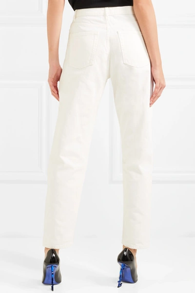 Shop Saint Laurent Boyfriend Jeans In White