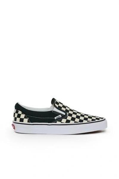Shop Vans Checkerboard Classic Slip-on Sneaker In White