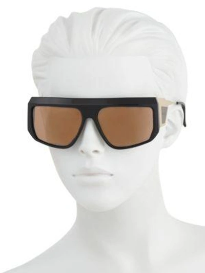 Shop Balmain Women's 62mm Shield Sunglasses In Black
