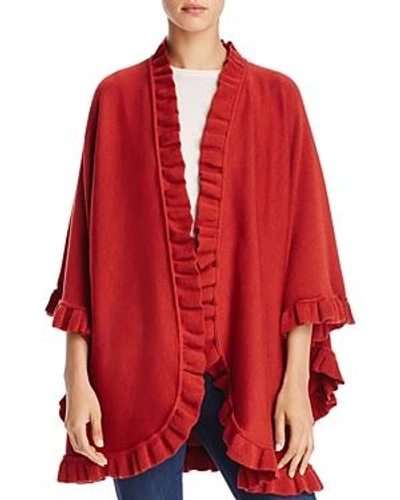 Shop Lane D'olimpia Ruffle Wrap Scarf - 100% Exclusive In Red