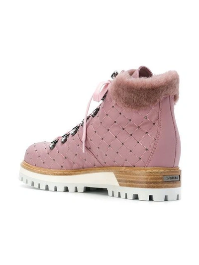 Shop Lesilla Mountain Micro-studded Boots - Pink