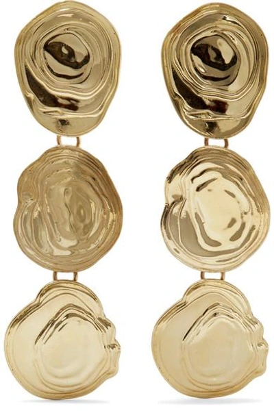 Shop Leigh Miller On The Halfshell Gold-tone Earrings