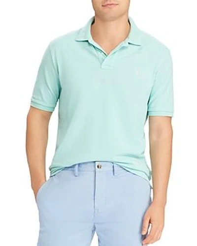 Shop Polo Ralph Lauren Classic Fit Short Sleeve Polo Shirt In Aqua / Green