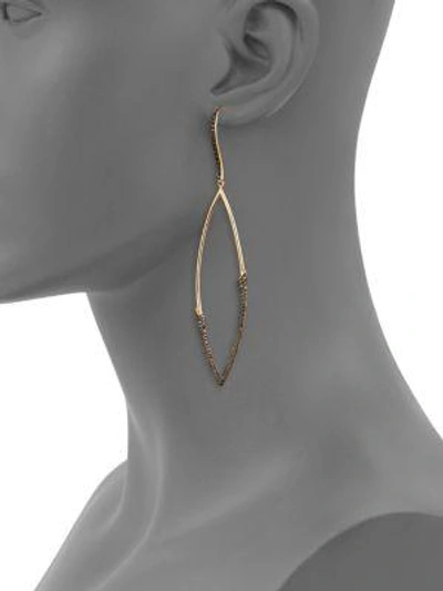 Shop Etho Maria My Etho 18k Rose Gold Black 0.61 Tcw Diamond Drop Earrings