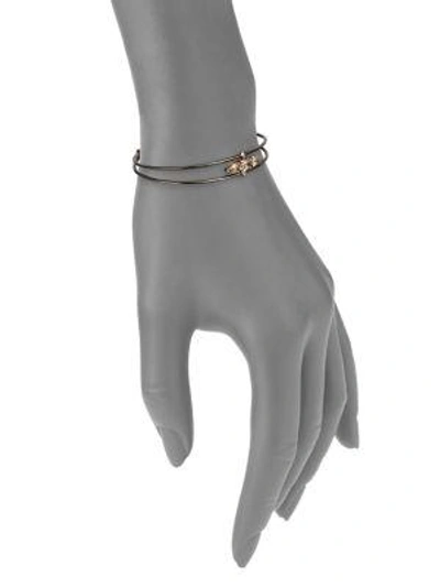 Shop Etho Maria 18k Blackened Rose Gold & Diamond Bracelet