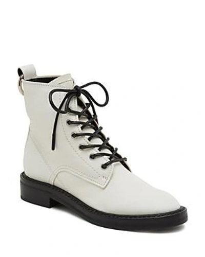 Shop Dolce Vita Women's Bardot Leather Combat Booties In Off White