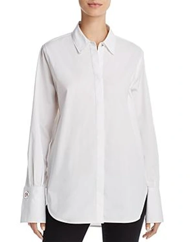 Shop Elizabeth And James Jasper Grommet-cuff Shirt In White