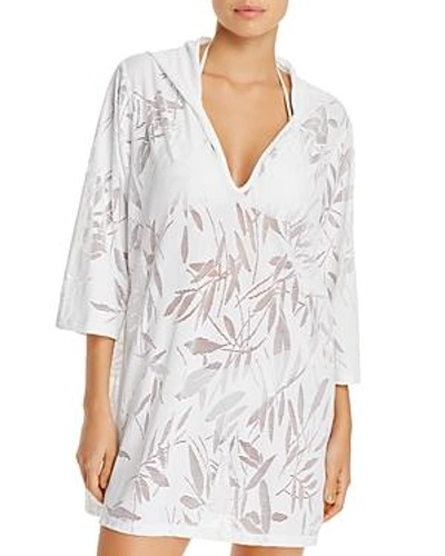 Shop J Valdi Bamboo Tunic Swim Cover-up In White