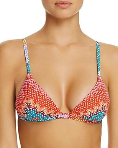 Shop Heidi Klum Swim Antaria Triangle Bikini Top In Chevron