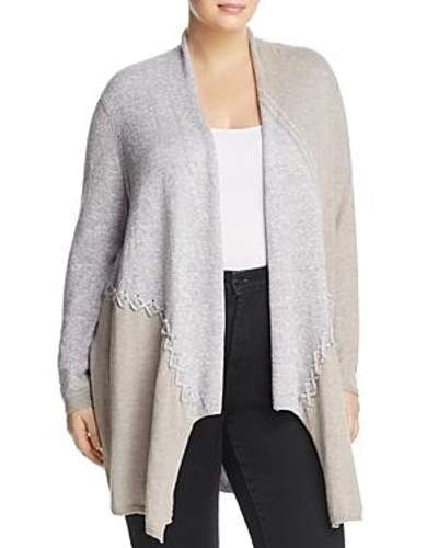 Shop Nic And Zoe Plus Nic+zoe Plus Side Stitch Color Block Cardigan In Multi