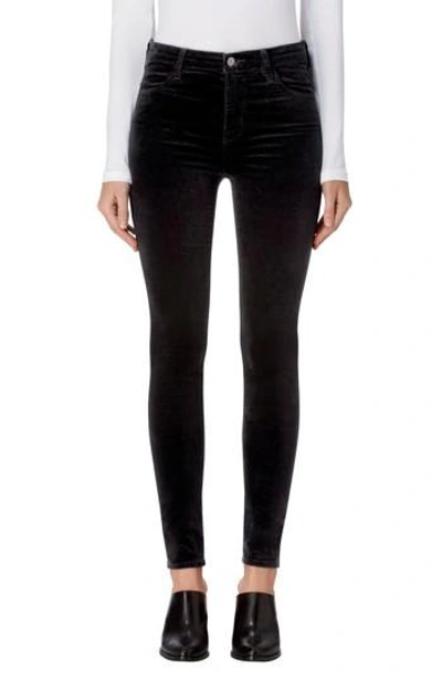 Shop J Brand Maria High Waist Skinny Jeans In Black