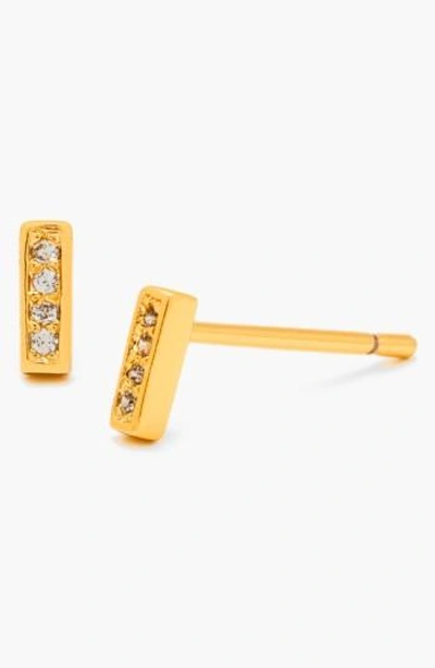 Shop Gorjana 'mave Shimmer' Mini Stud Earrings In Gold