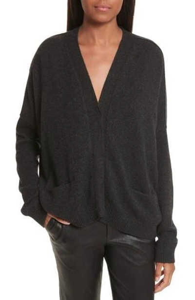 Vince snap top cashmere cardigan