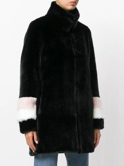 Shop La Seine & Moi Carene Coat In Black
